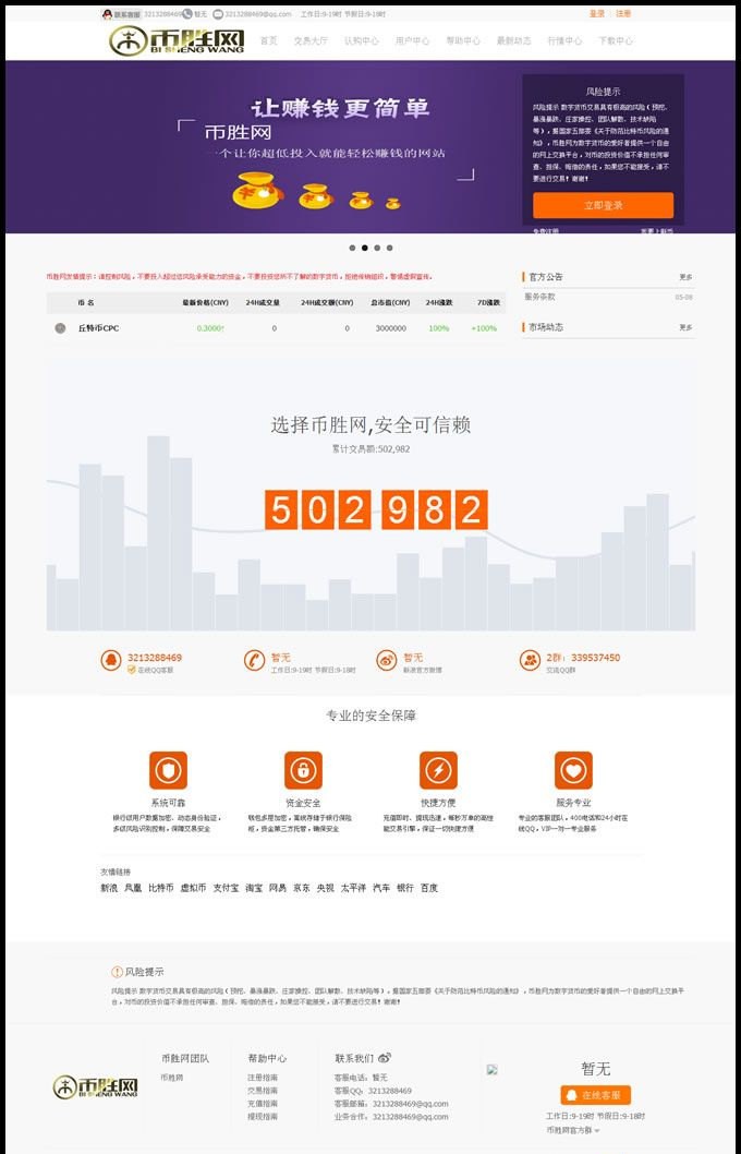 hinkPHP开发的BT众筹委托数字交易平台整站源码,币胜网平台完整商业版