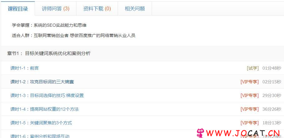 夫维最新SEO教程，目标关键词系统优化和案例分析，站长有福了。