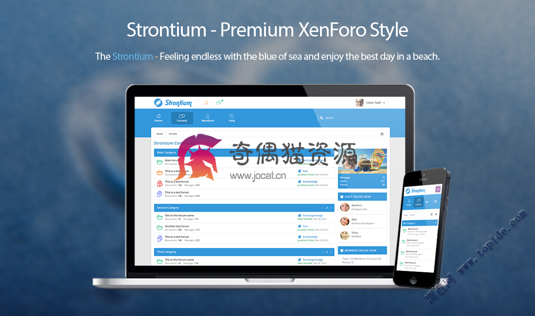XENFORO 2 论坛风格 /STRONTIUM V2.0.6- 已测试