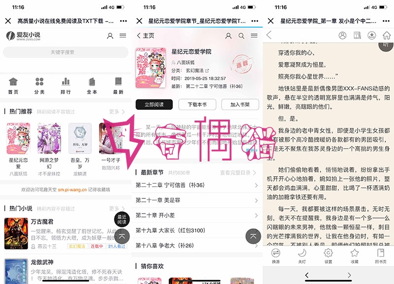 2019062806141120 - 最新PTCMS小说系统源码|精美多风格四套全新版源码模板