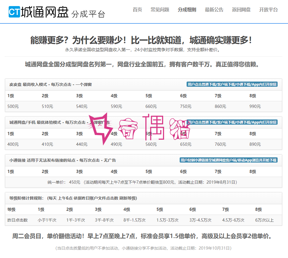 用城通网盘赚钱,上传热门电影,行业模板就能月入5000+