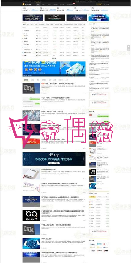 帝国CMS7.5仿《BTC123》区块链门户网站源码+火车头采集赚钱源码下载