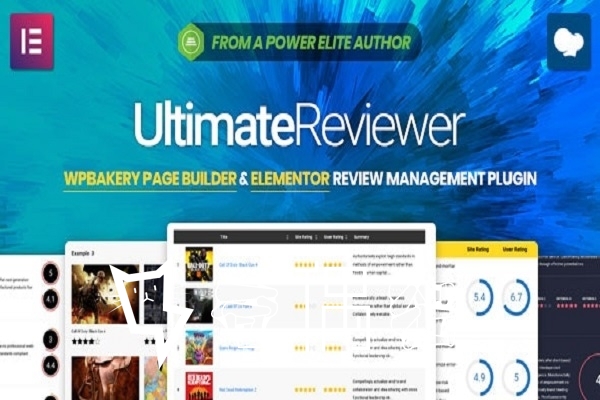 免费WordPress插件|Ultimate Reviewer for WPBakery Page Builder 可视化点评插件 – v2.6.1