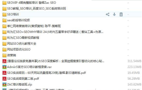 网络营销视频教程 SEO视频教程/微营销视频教程等视频打包
