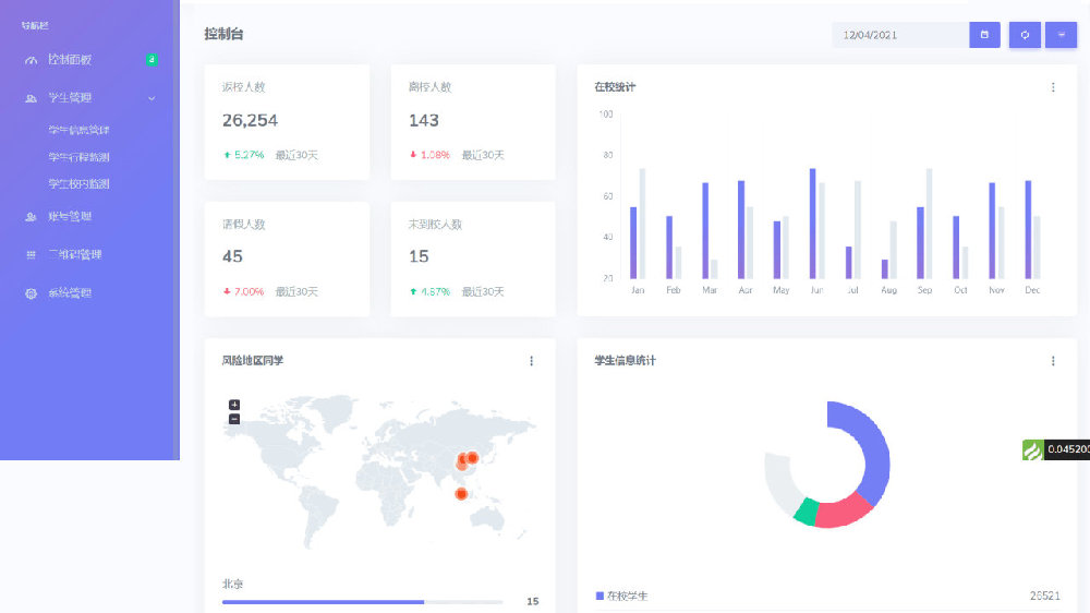 免费|Thinkphp校园疫情防控进出登记管理系统源码下载
