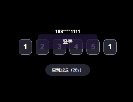 vue移动端输入验证码自动登录效果下载