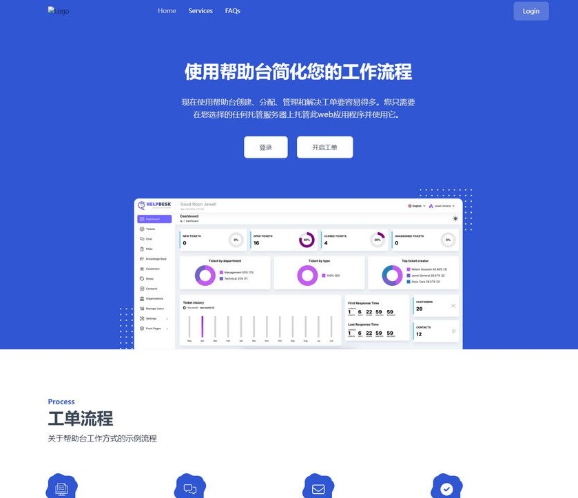 免费|轻量工单知识库程序网站已开心汉化源码免费分享