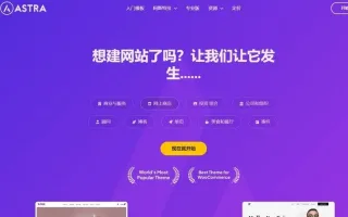 价值50刀Astra独立站全套WordPress主题主题整理汉化版 带pro版插件